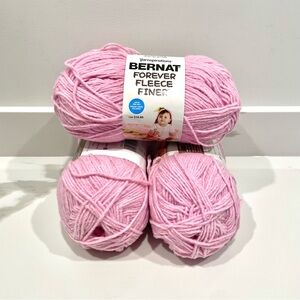 NEW Bernat Forever Fleece Finer Yarn (Petal)